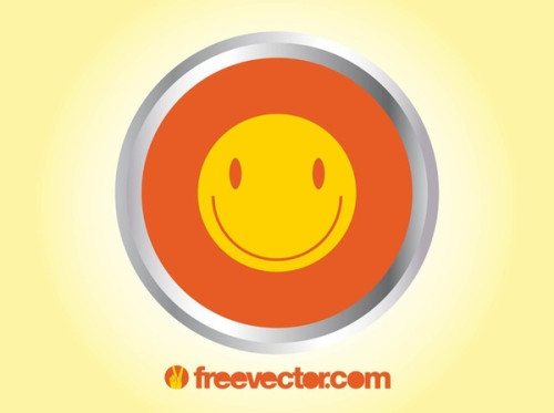 Smiley Badge Free Vector