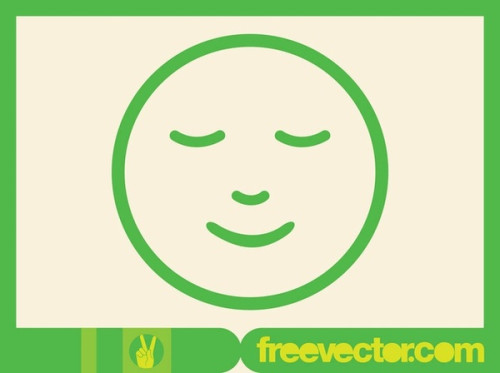 Smiling Emoticon Free Vector