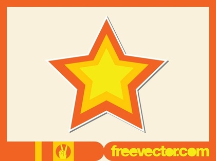 Star Sticker Free Vector