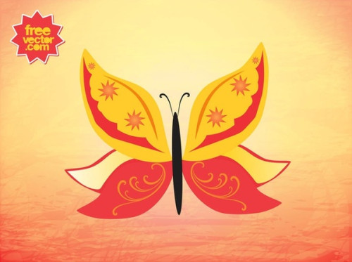 Summer Butterfly Free Vector