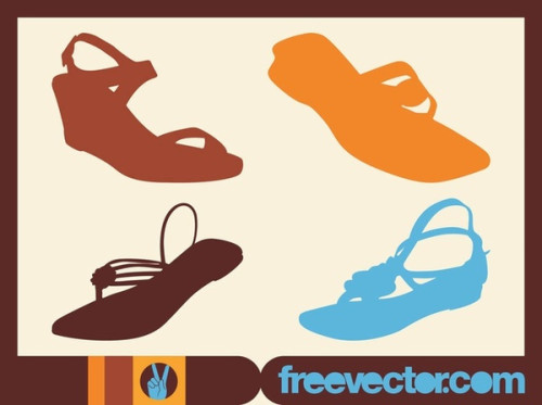 Summer Shoes Free Vector