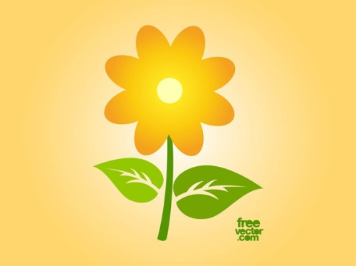 Sunflower Icon Free Vector