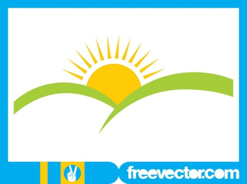 Sunrise Icon Design Free Vector