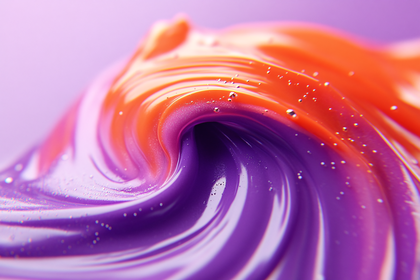 Swirl of Vibrant Paint