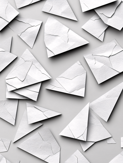 Torn Paper Triangles