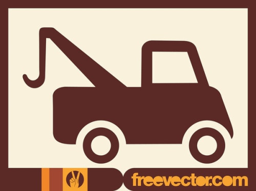 Tow Truck Icon Free Vector
