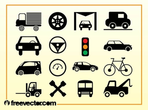 Transport Icons Free Vector