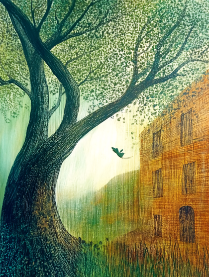 Tree And Building