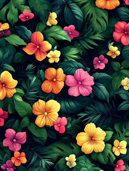 Tropical Floral Pattern