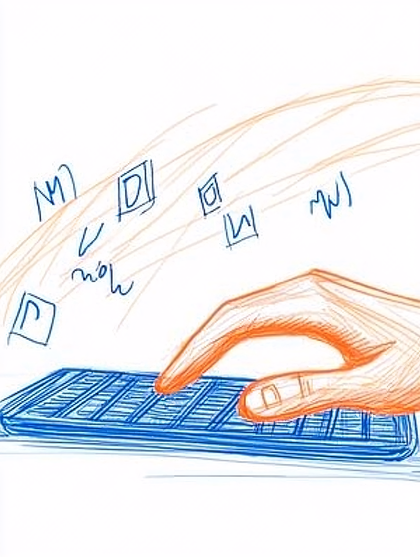 Typing on Keyboard