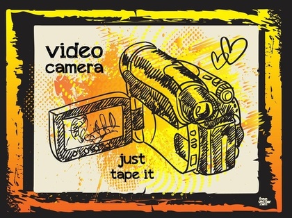 Video Camera Illustration Free Vector