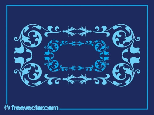 Vintage Floral Frame Free Vector