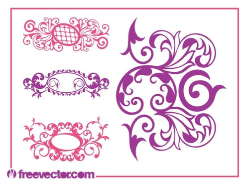 Vintage Scrolls Free Vector