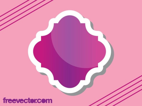 Vintage Sticker Design Free Vector