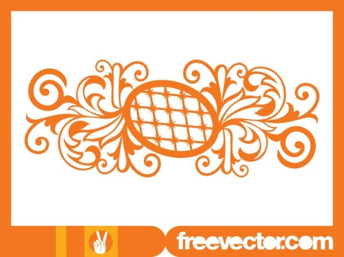 Vintage Swirling Ornament Free Vector