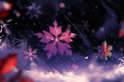 Winter Snowflakes Digital Art