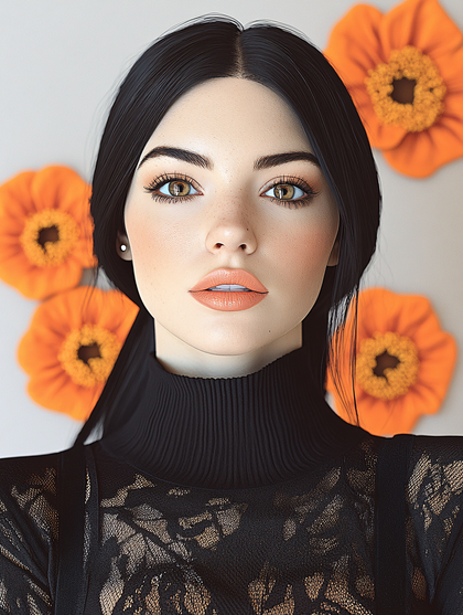 Woman with Orange Flowers