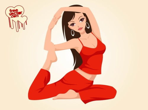 Yoga Girl Free Vector