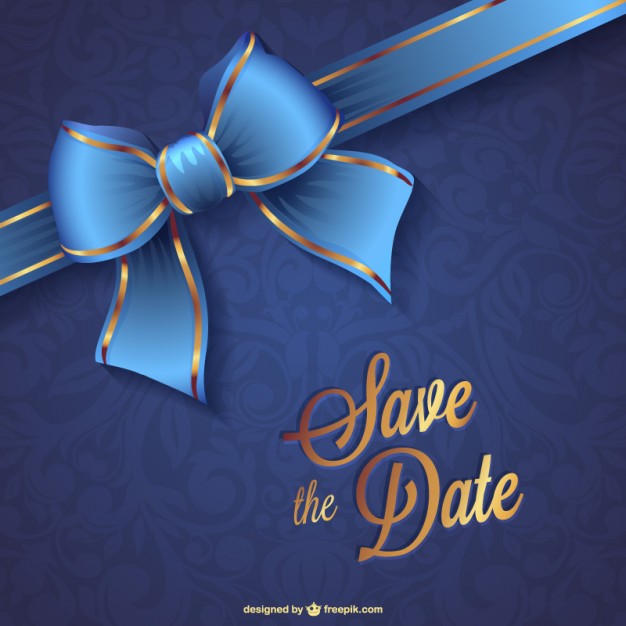 Wedding Save The Date Free Vector