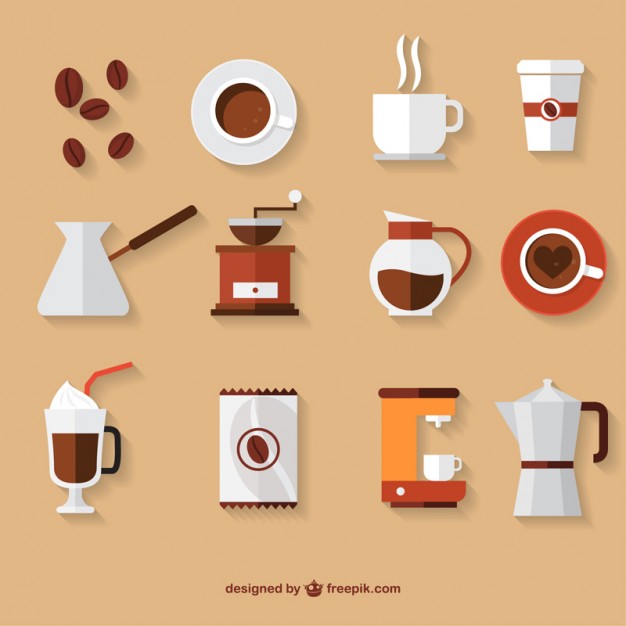 Coffee Collection Free Vector