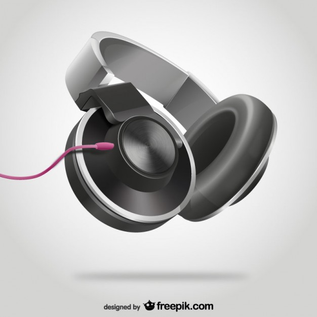 Download 3d Headphones Free Vector