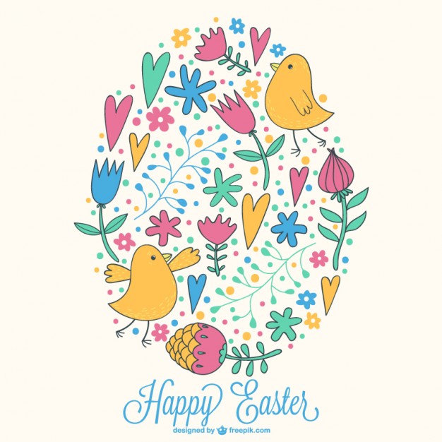 Easter Drawing Free Vector