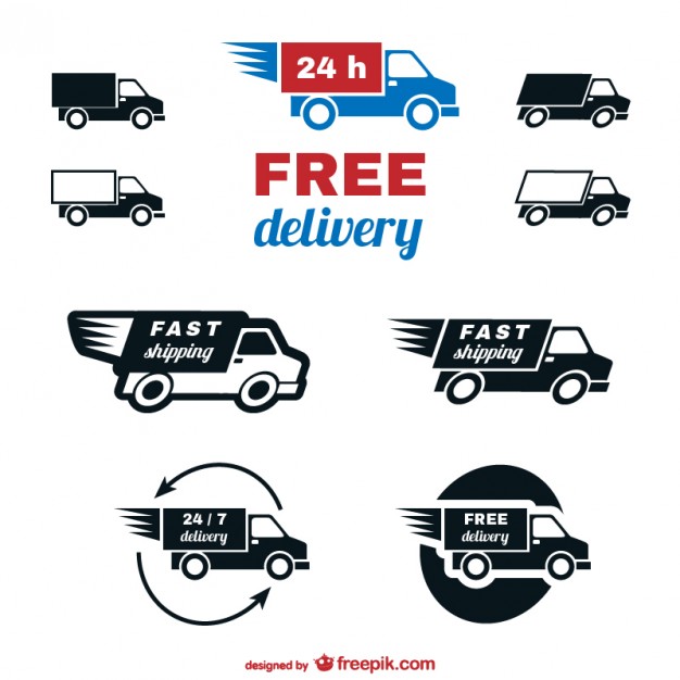 Free Delivery Badges Template Free Vector