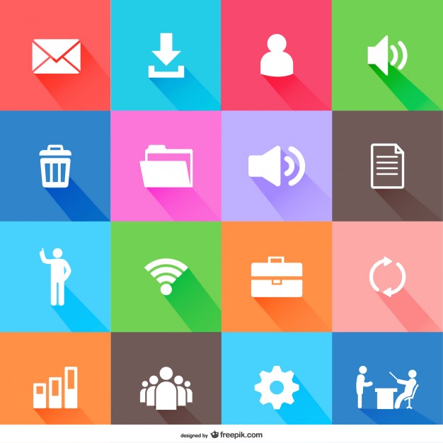 Free Flat Icons Design Free Vector