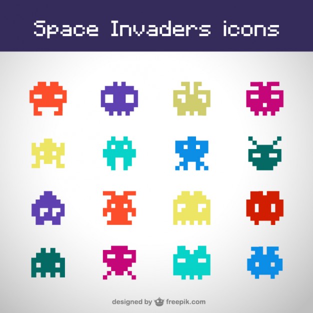 Space Invaders Free Icons Free Vector