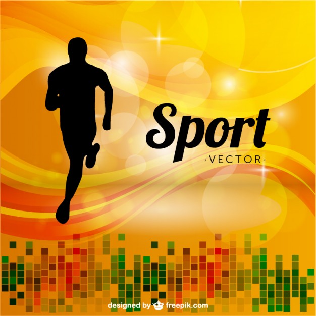 Sports Runner Background Free Vector
