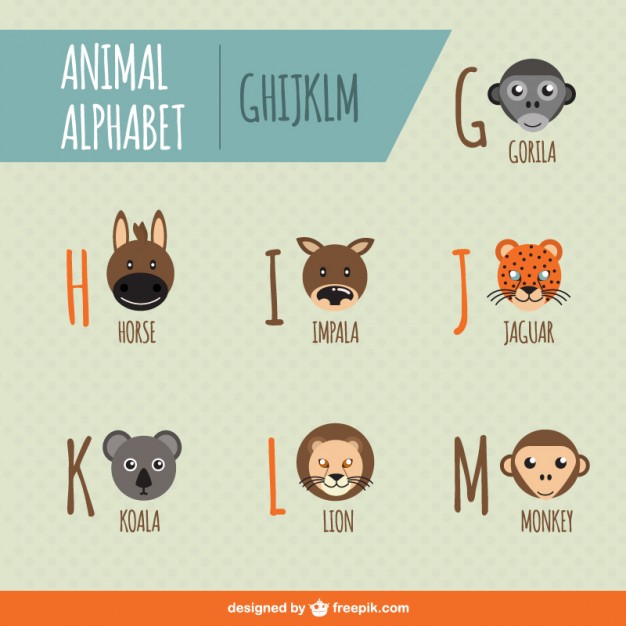 Download Animal Alphabet Free Vector