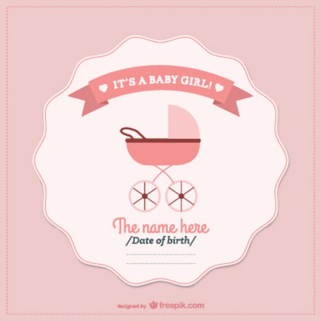 Download Baby Shower Card Free Vector
