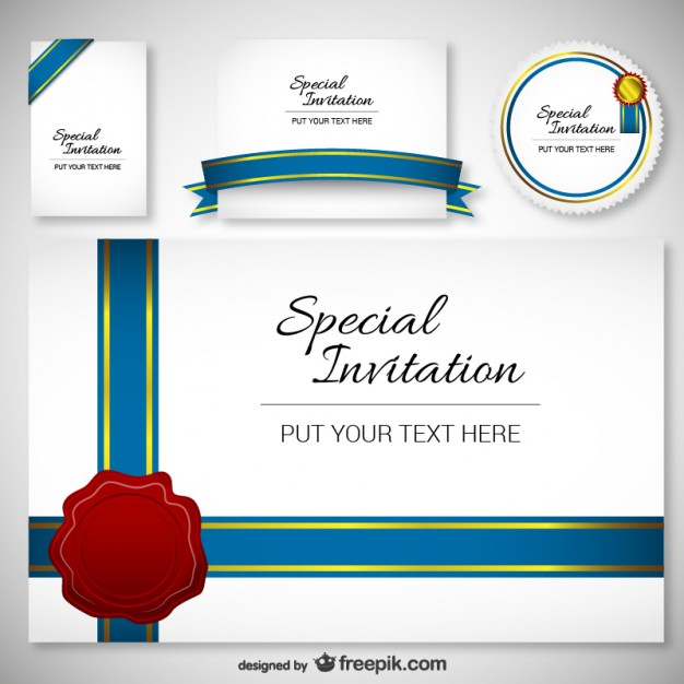 Best Design Invitation Card Template Free Vector