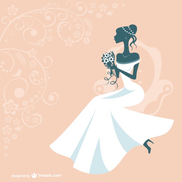 Download Bride Silhouette Design Free Vector