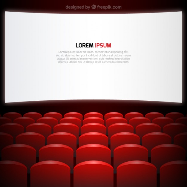 Download Cinema Screen And Seats Free Vector