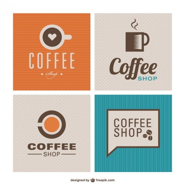 Download Coffee Shop Flat Design Free Vector