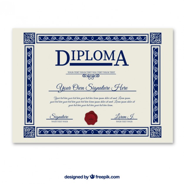 Free Diploma Template from files.123freevectors.com