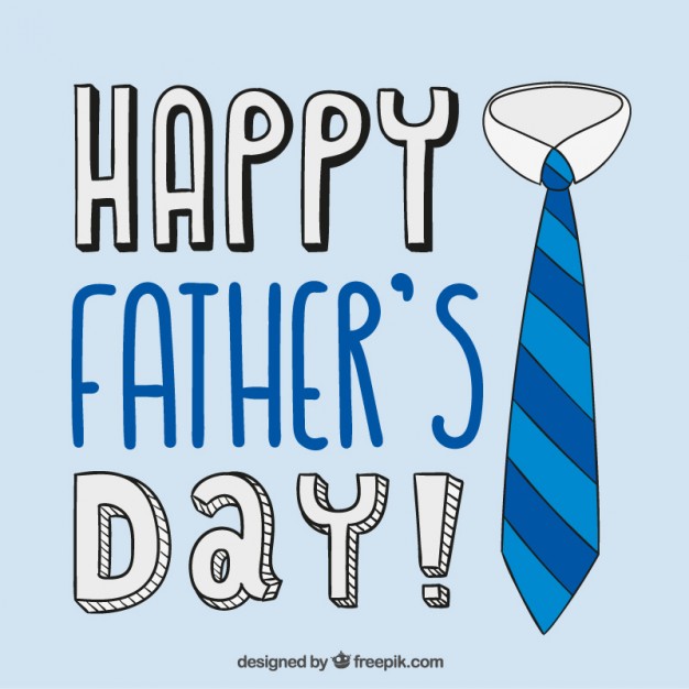 Download Fathers Day Card with a Tie Free Vector