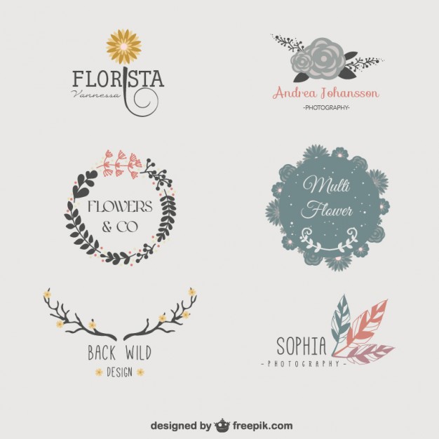 Download Floral Logo Templates Free Vector