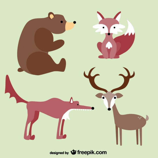 Download Forest Animals Cartoons Free Vector