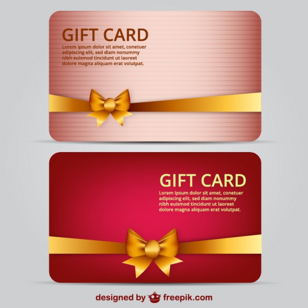 Gift Card Template Free Vector