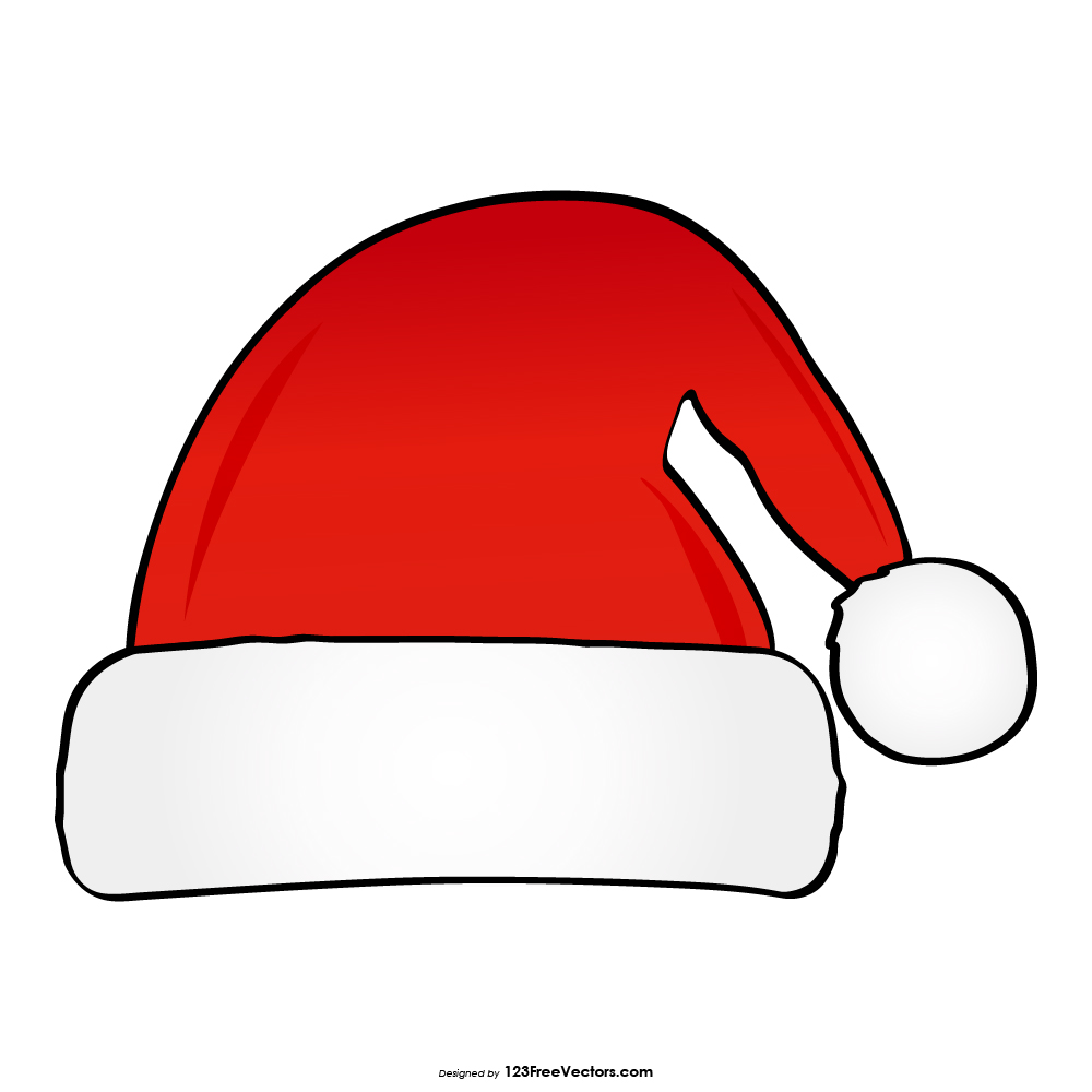 Santa Claus Cartoon Hat Free Vector