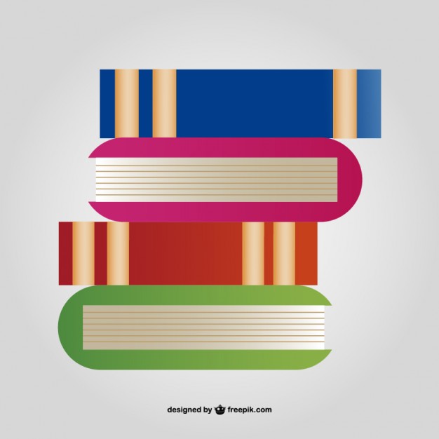 Stack of Books Free Vector