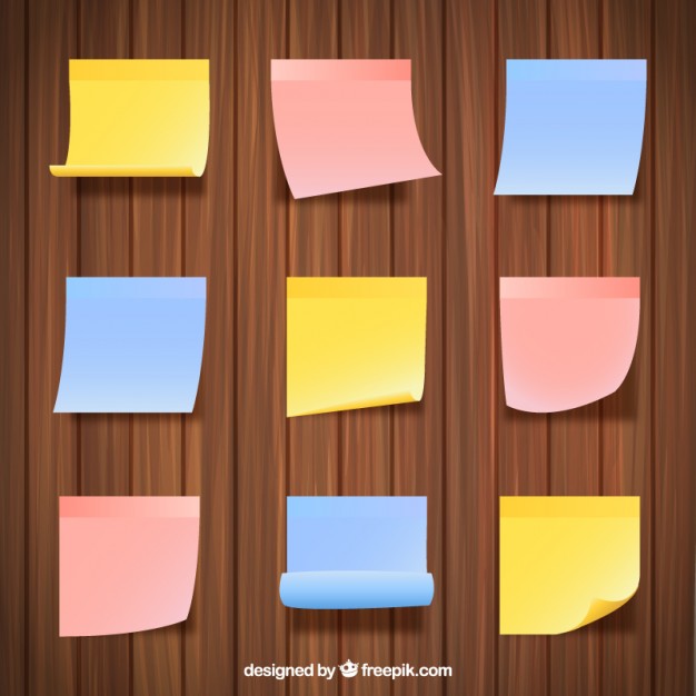 Sticky Notes Collection Free Vector