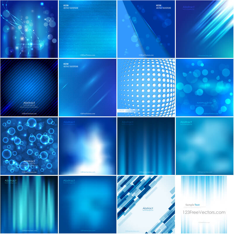 Free Blue Background Vector Pack