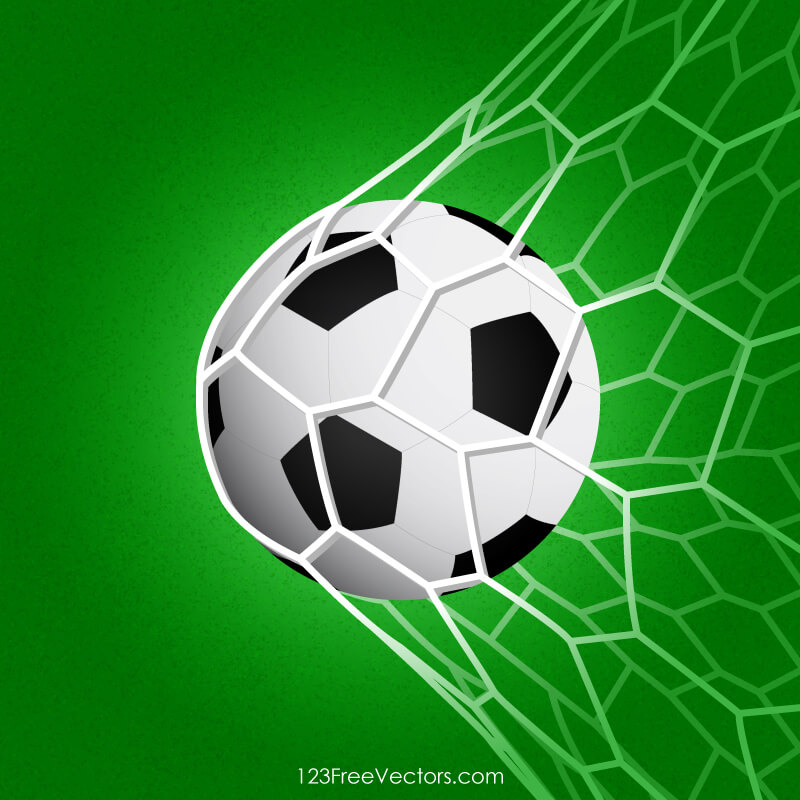 Football Net With Soccer Balls 2059423 Vector Art at Vecteezy
