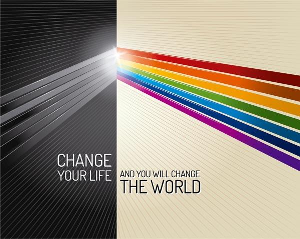 Download Darkness Light Colors Life Change Vector Image