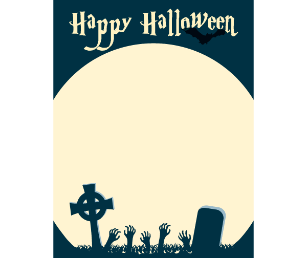Happy Halloween Card Vector Illustration