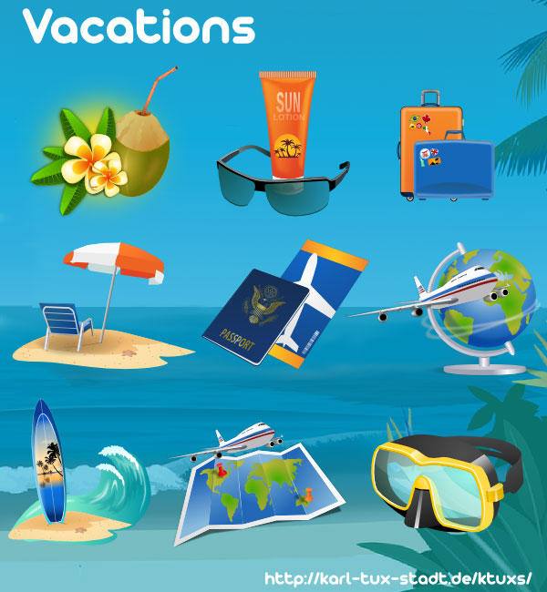 Download Summer Vacation Vector Art
