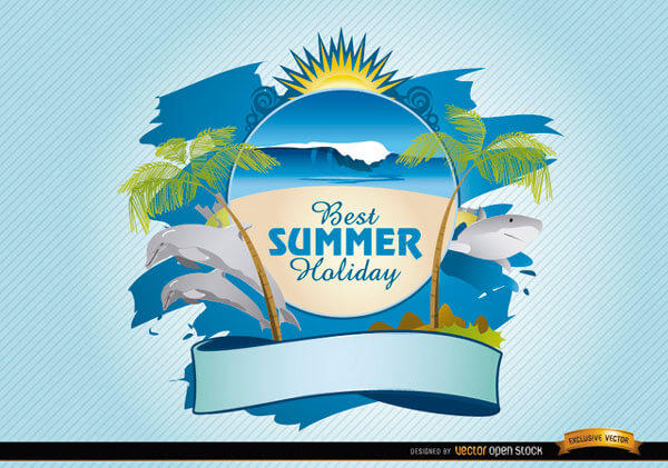 Download Summer Beach Logo Vector Free Download